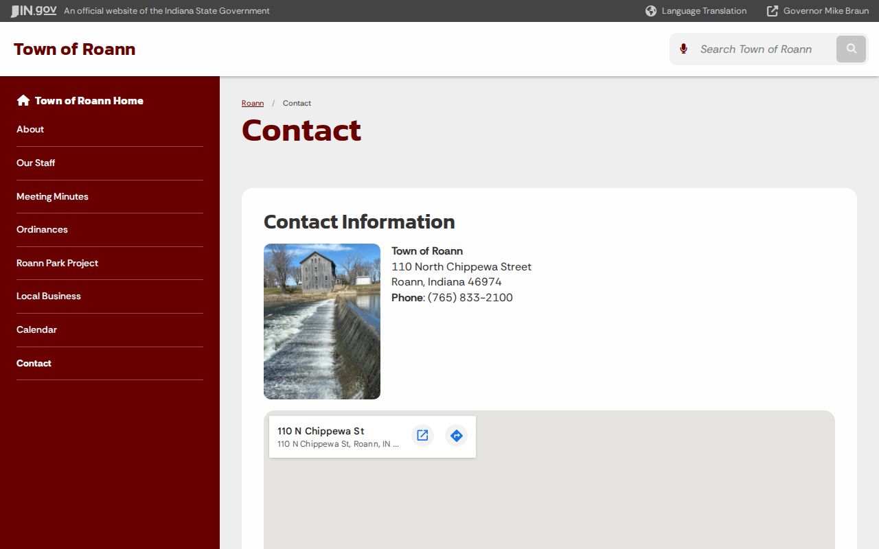 LaFontaine court docket comparison with a nearby town contact page