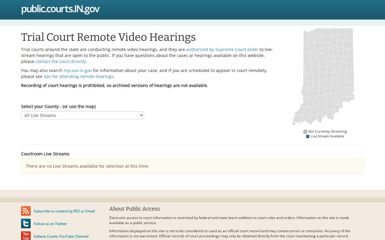 Wabash court docket remote hearing selector